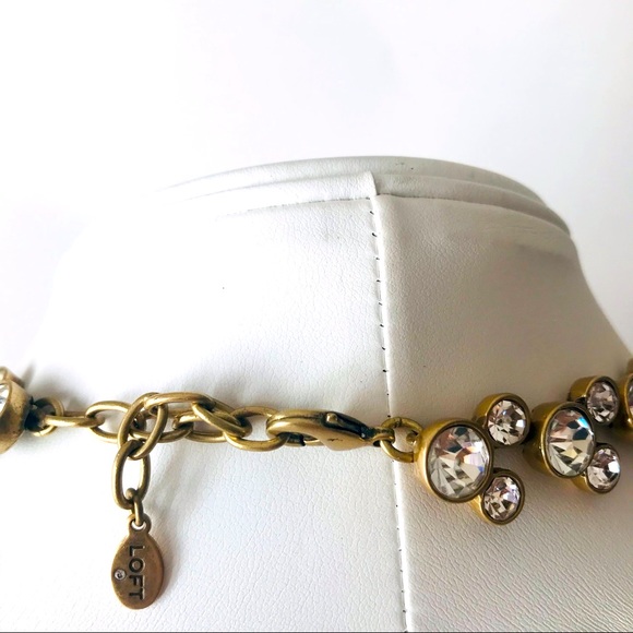 Ann Taylor Loft Sparkling Clear Rhinestone Necklace - Picture 6 of 6